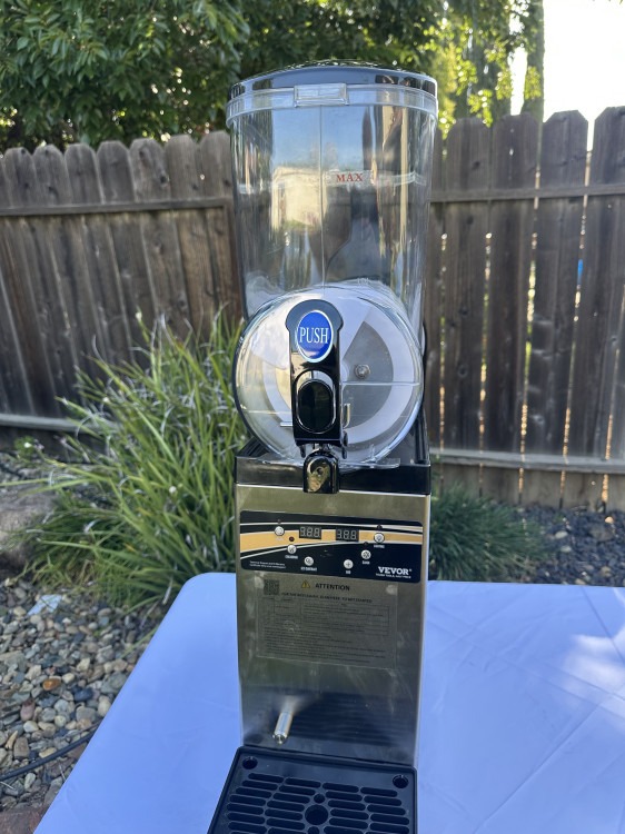 Single barrel slushy machine