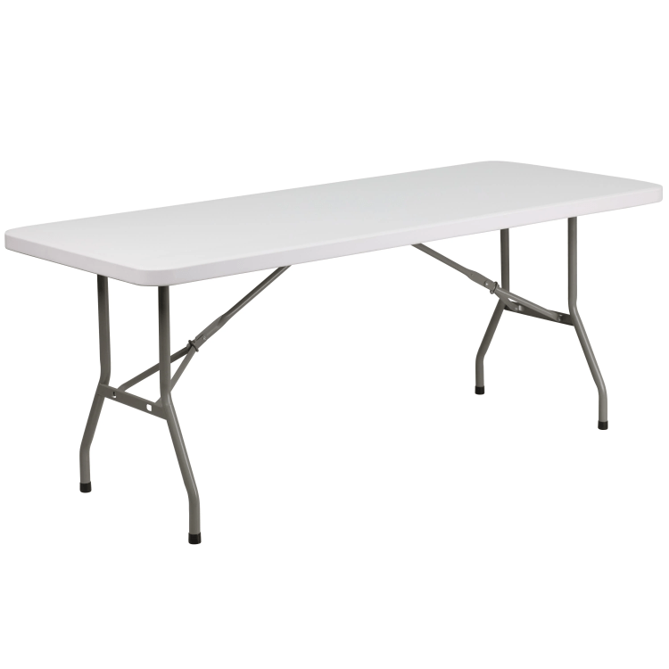 6’ banquet plastic table.