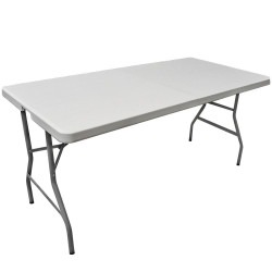 4' banquet plastic folding table.